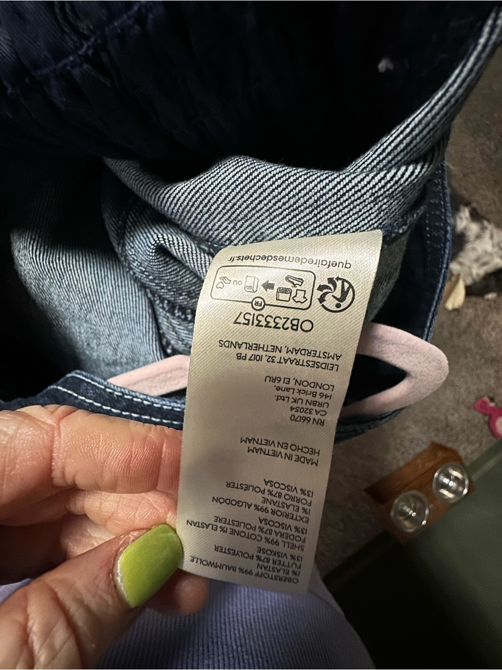 NWT Pilcro Anthropologie Dark Blue Denim Zip Front Halter Tank - Picture 9 of 11